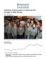 Goldman Sachs wants to become the Google of Wall Street – Business Insider